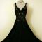 Burlesque Style Vintage Olga Gown