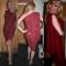 Black and Red one shoulder Dress