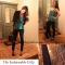 Green Cami & Black Blazer