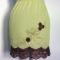 Skinny Mini - Vintage 60's Yellow Mod Mini Half Slip With Embroidery