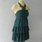 Dark Green Multi Layers Cocktail Dress