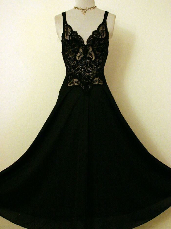 Burlesque Style Vintage Olga Gown
