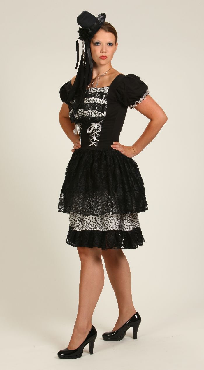 Punk/Goth Lace & Flower Dress