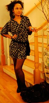 Abby wears the madeira romper by Collective Clothing, tere earrings by Diana Warner, and wisdom ring for bellamaven.com