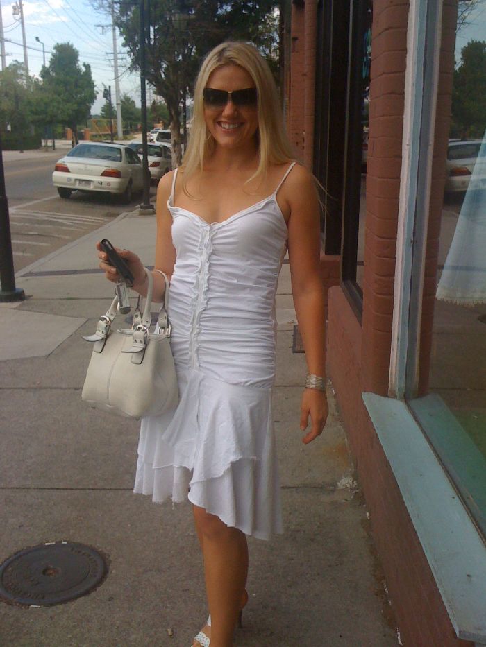 simple white dress