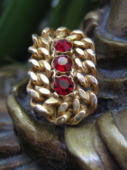 Ruby Zippers Earrings from the 40's