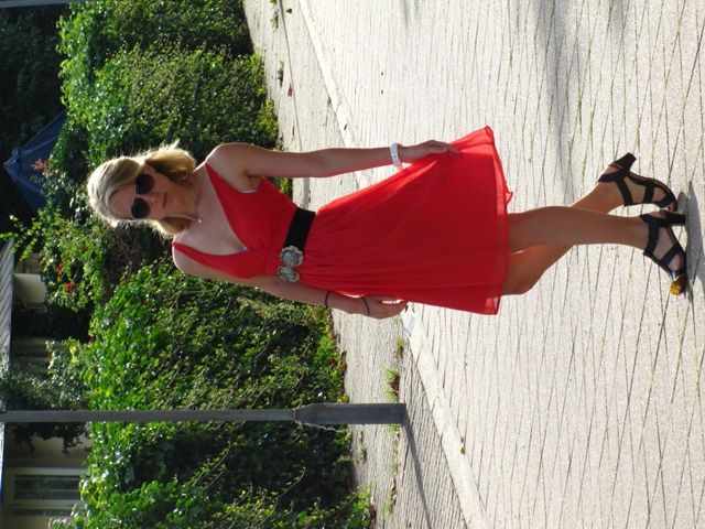 Lady in red