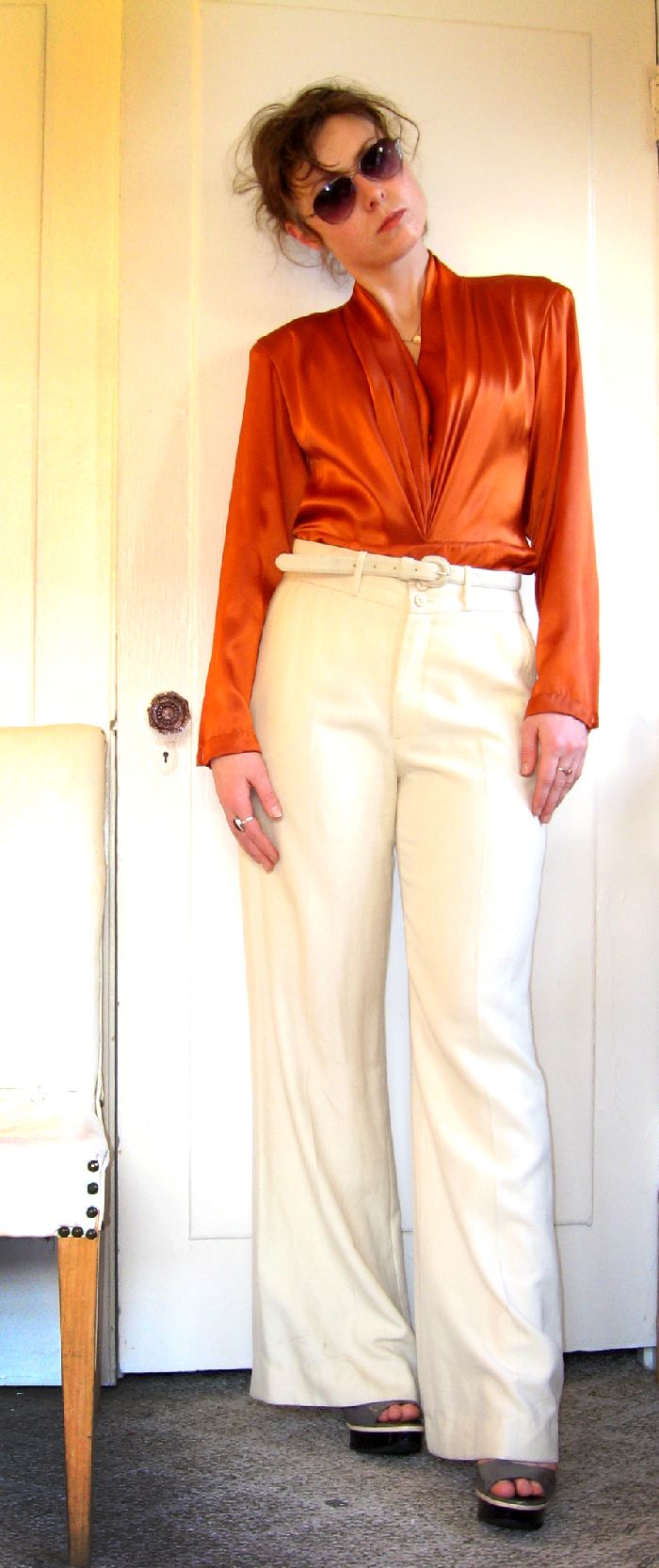 Flame Pleat Blouse - Gorgeous!