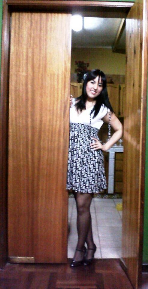 Black and white dress
