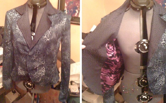 Blue Leopard Jacket 