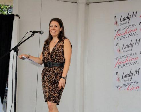 Topshop fabulous print dress at Pantiles Fashion Festival