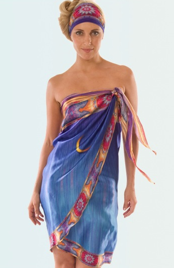 Colin Heaney Luna Sarong and headband