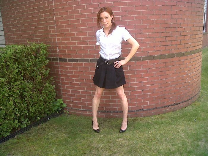 New Patent Pumps Paired w/an Old Skirt