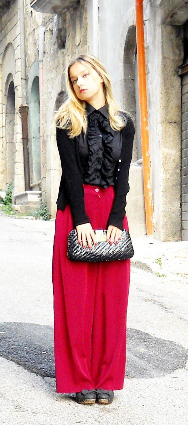 A touch of burgundy