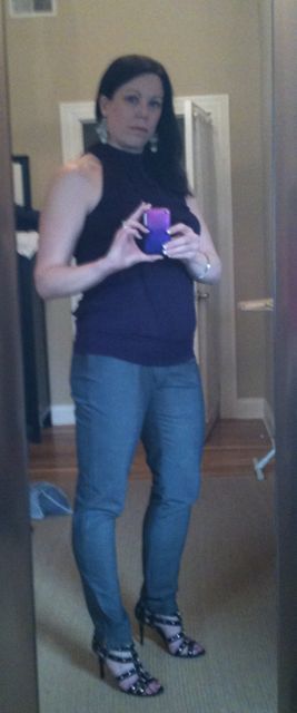 Skinny trousers and a halter-neck top for a wine-tasting
