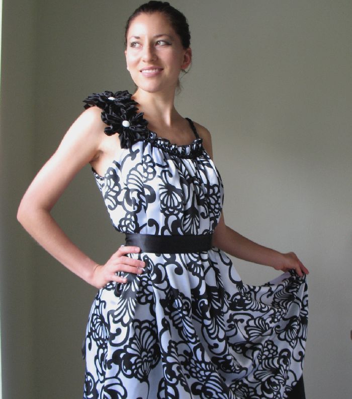 Black And White Cocktail Dress